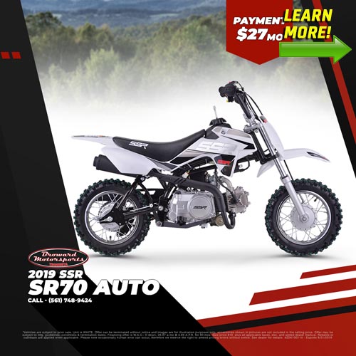 2019 SSR SRN 70 Auto $27 monthly